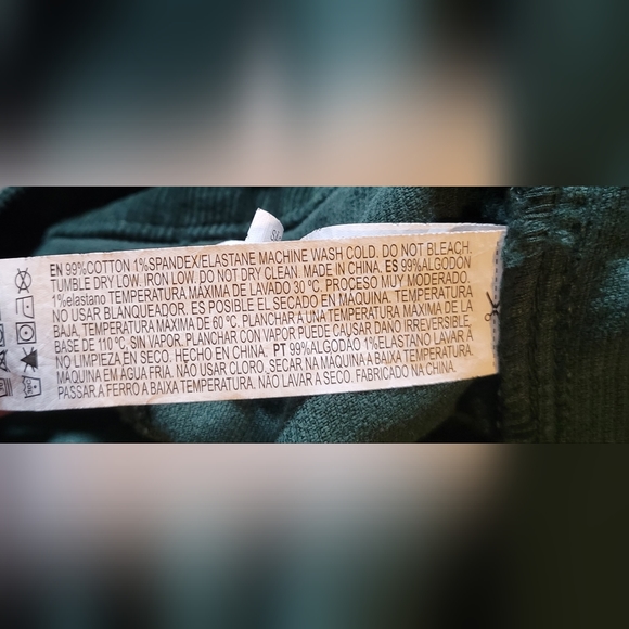 Forever 21 Green Corduroy Mini Skirt Medium - Vintage NWOT - Picture 5 of 5